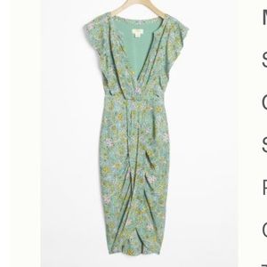 Maeve Anthropologie Blossom Ruffled Mini Dress size 4